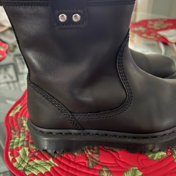 Dr.Marten Black Leather Ankle Boots - Picture 4 of 7